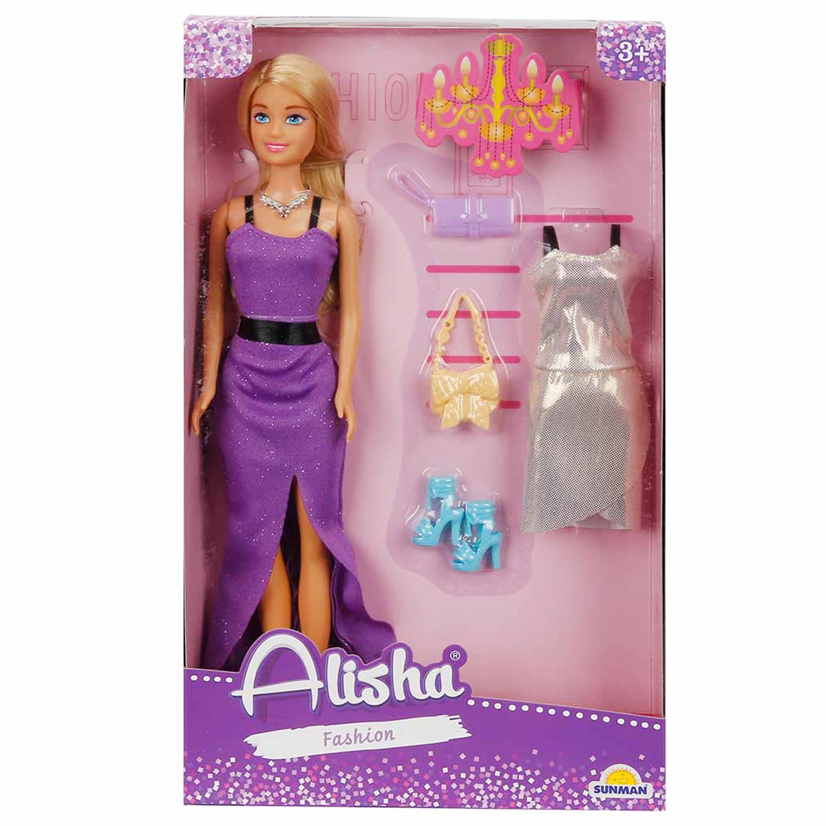 Papusa Alisha, in rochie de petrecere, 29 cm