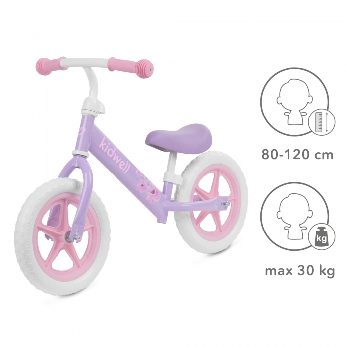 Bicicletă fără pedale Kidwell Rebel Violet, 2.64 kg - imagine 4
