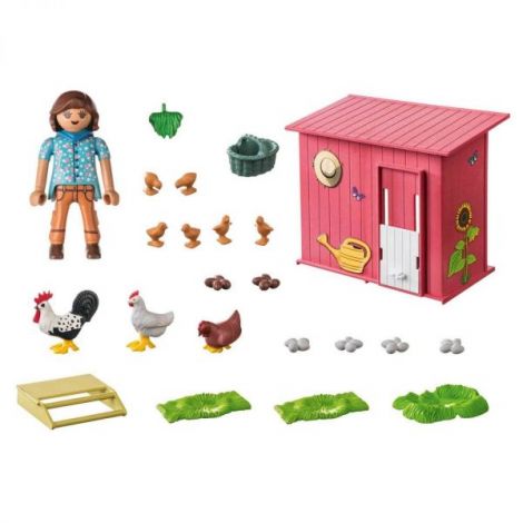 Playmobil Cusca pentru Gaini - Jucarie Educativa - imagine 4