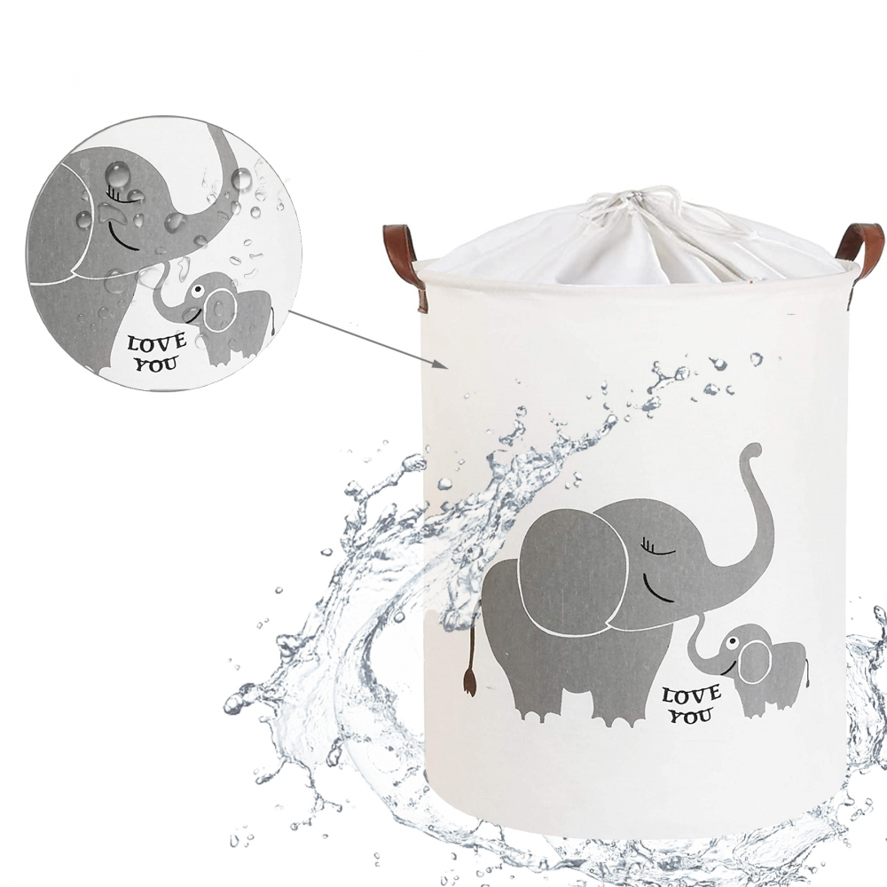 Cos Pliabil Sipo Elefant, 43L, Organizare Jucării - imagine 2