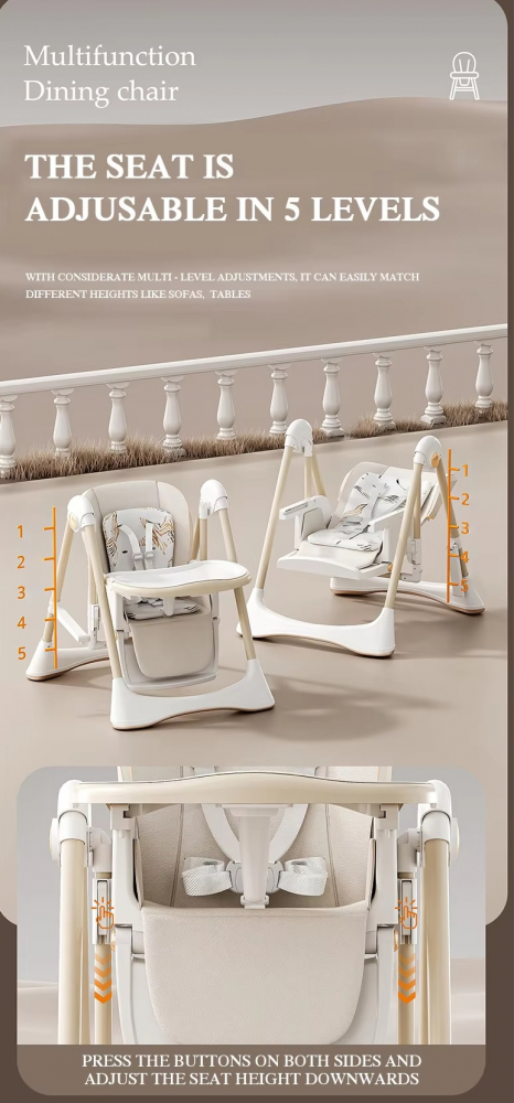 Scaun Little Mom 3-in-1 Ergonomic pentru Copii - imagine 11