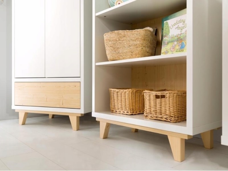 Set Mobilier Copii Klups Lydia Alb Natur - imagine 2