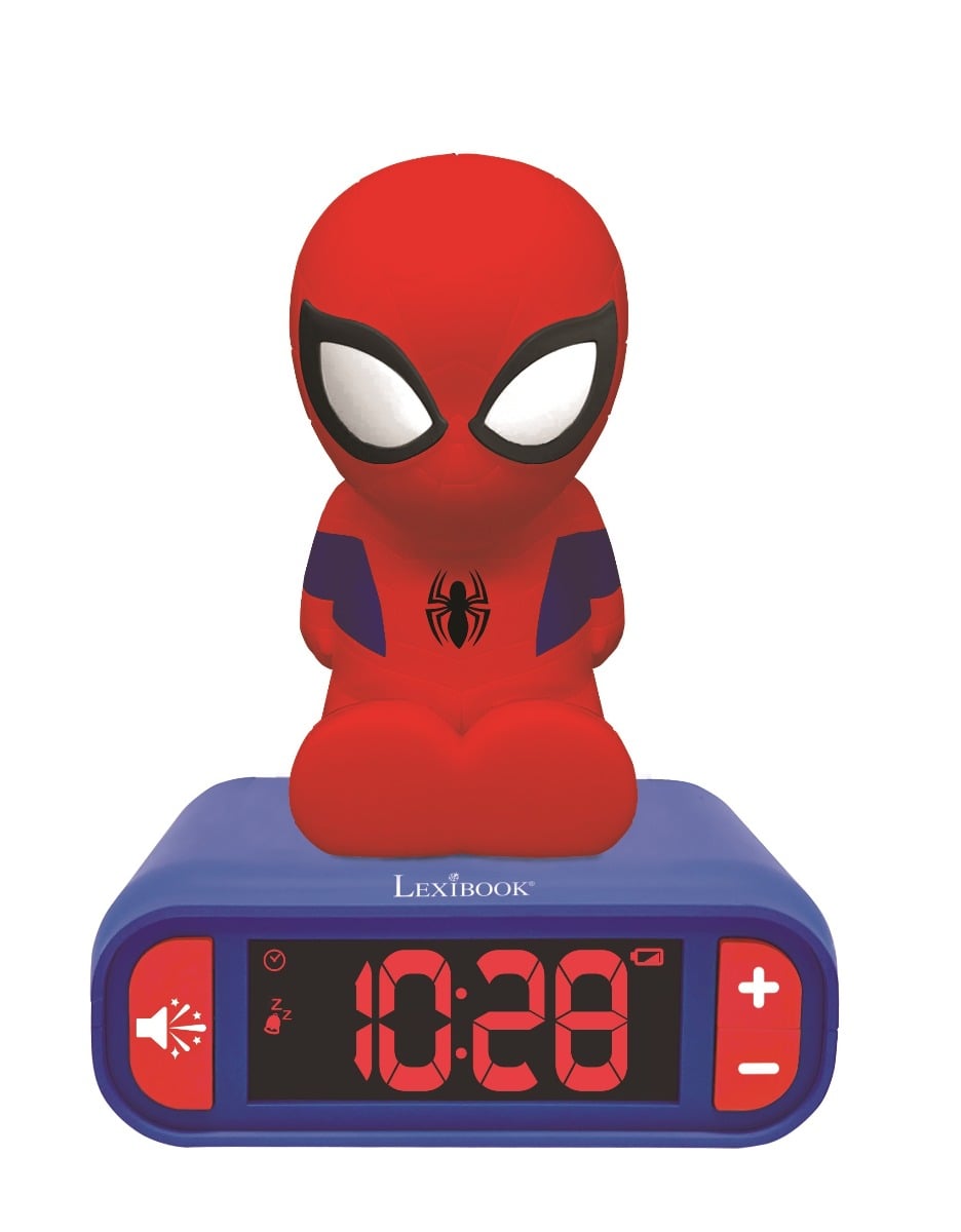 Ceas Desteptator Digital Spiderman cu Lumina