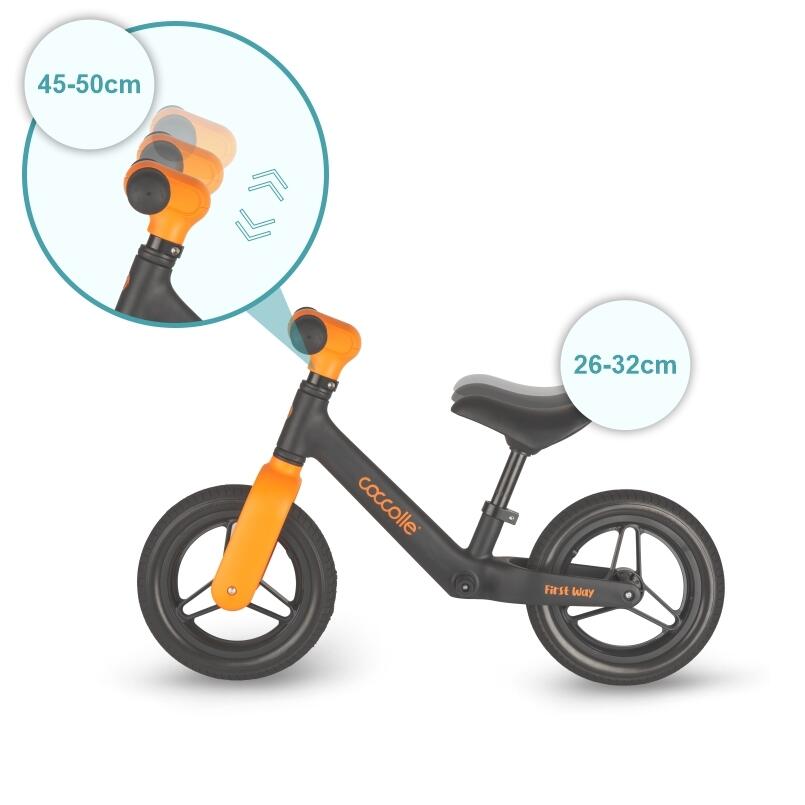 Bicicleta fara pedale Coccolle First Way Orange - imagine 2