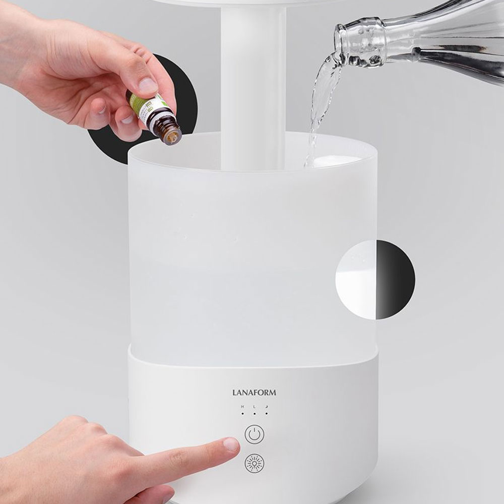 Umidificator si Difuzor Aroma 2-în-1 Lanaform Dobra - imagine 9