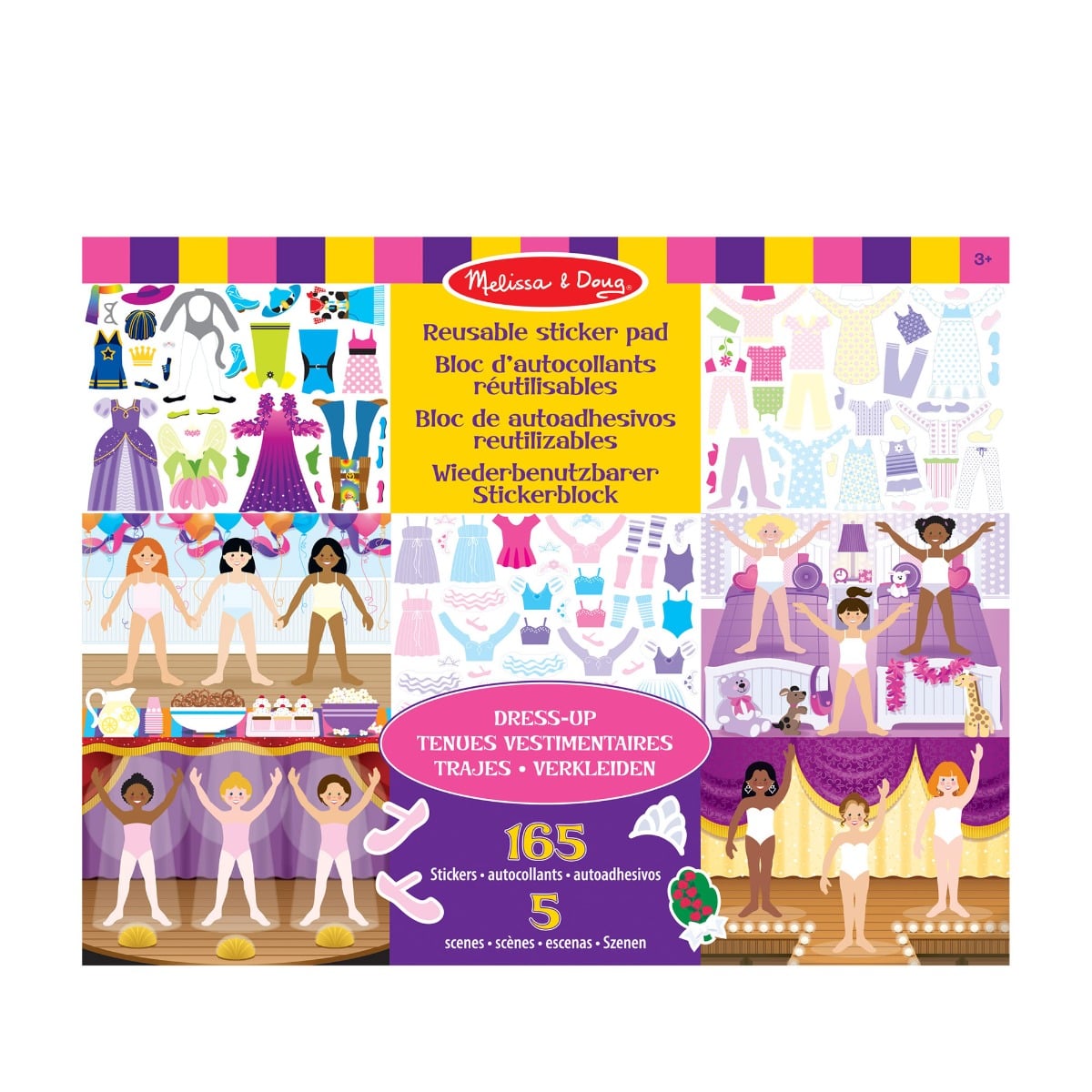 Melissa & Doug Set Autocolante Dress-Up Reutilizabil
