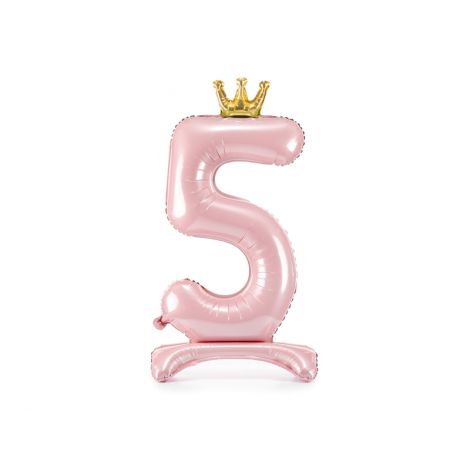 Balon Folie Cifra 5 Roz Party Deco | Decor Petrecere