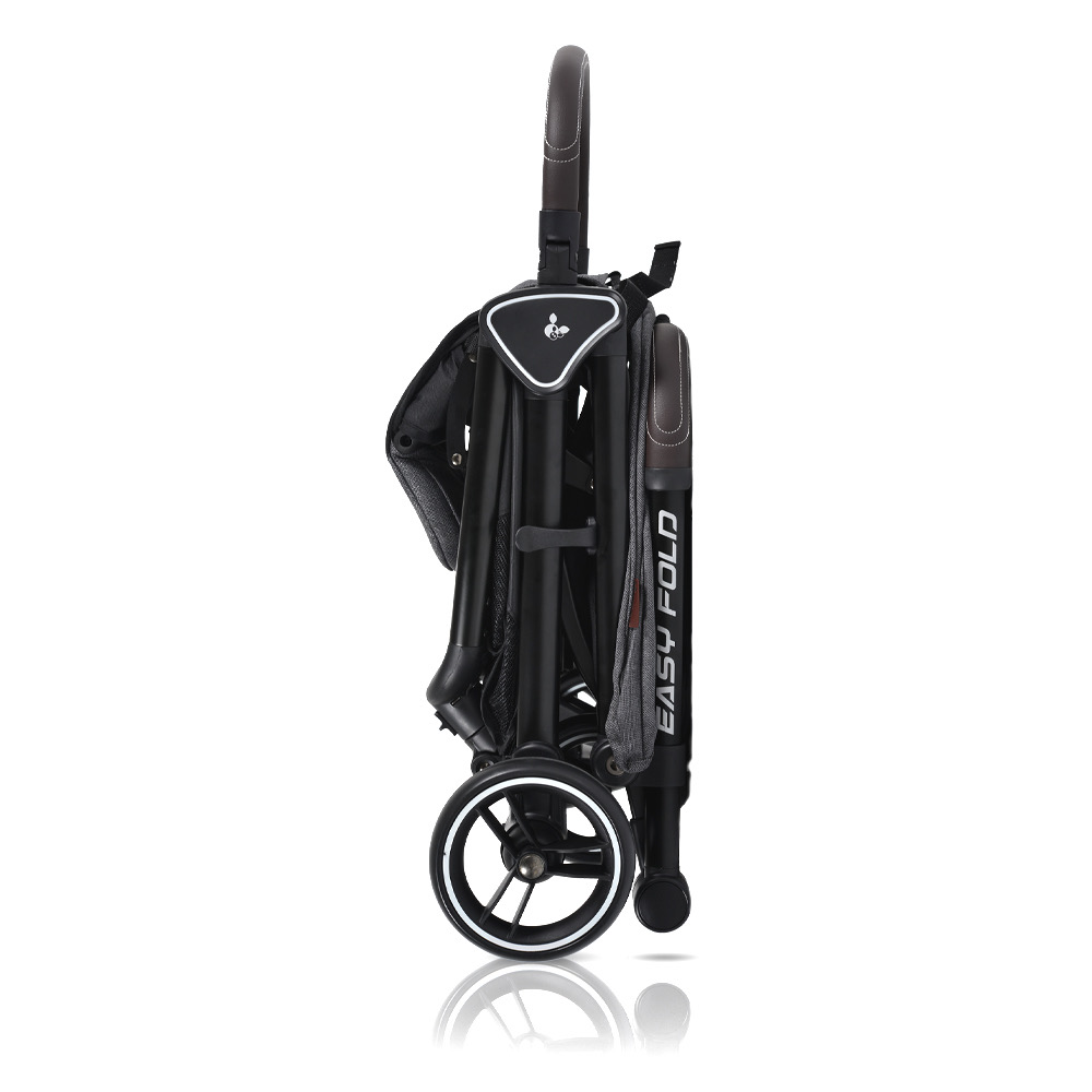 Carucior Cangaroo Easy Fold Gri, Aluminiu, Pana la 22kg - imagine 7