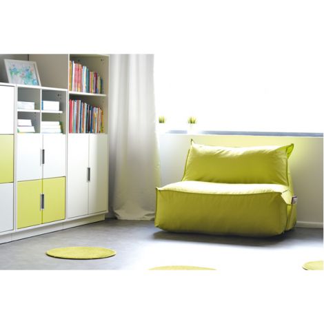 Puf Canapea Verde Moje Bambino, Confortabil - imagine 6
