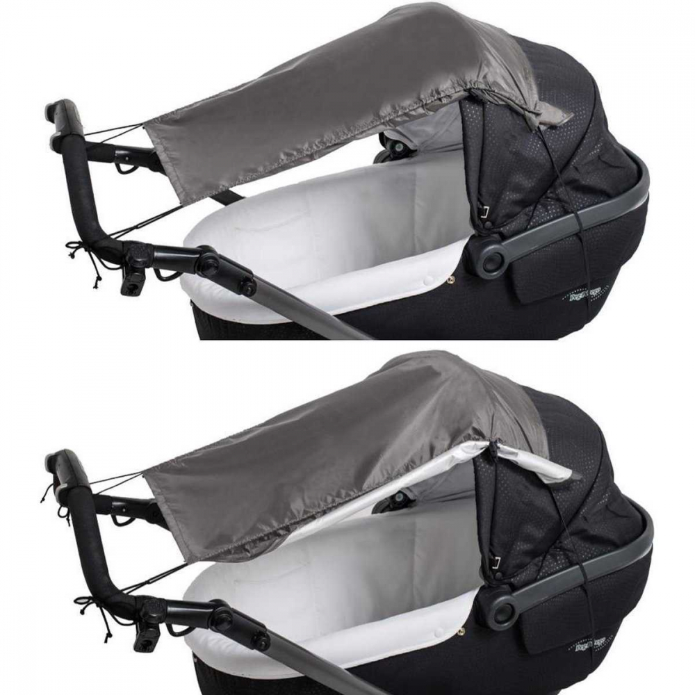 Parasolar Altabebe cu Laterale, Protecție UV 50, Gri - imagine 2