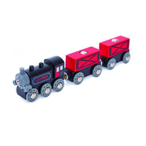 Hape Tren Marfă Aburi Lemn Ecologic - imagine 2