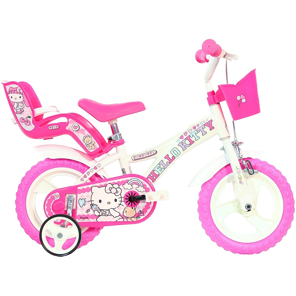Bicicleta Dino Bikes Hello Kitty 12" pentru Copii - imagine 2