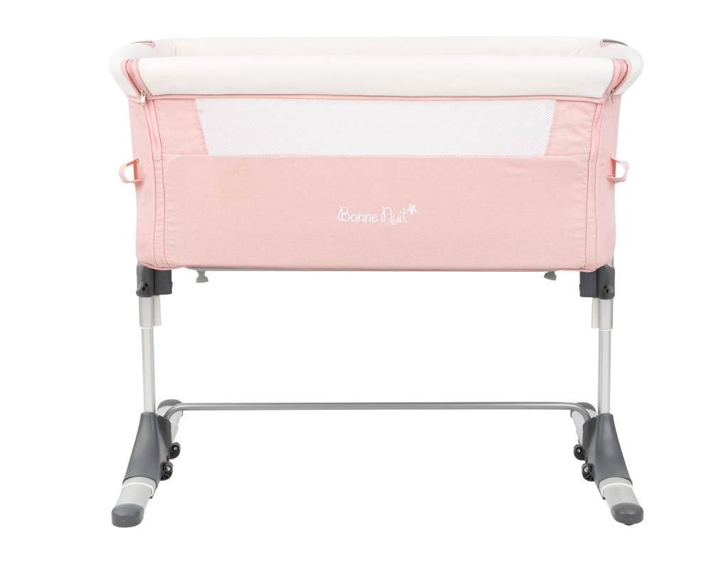 Patut Co-Sleeper KikkaBoo Bonne Nuit, Pink, Anti-reflux - imagine 4