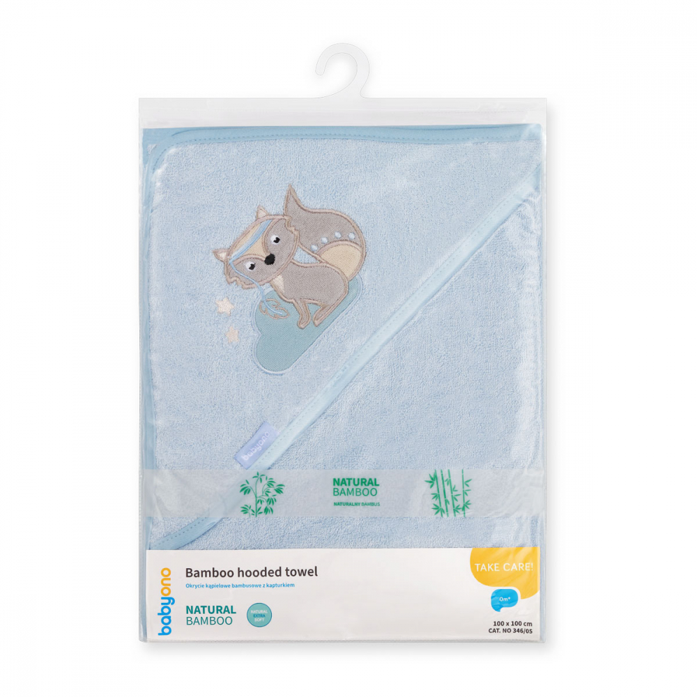 Babyono Prosop Bambus Vulpita Albastru 100x100 - imagine 2