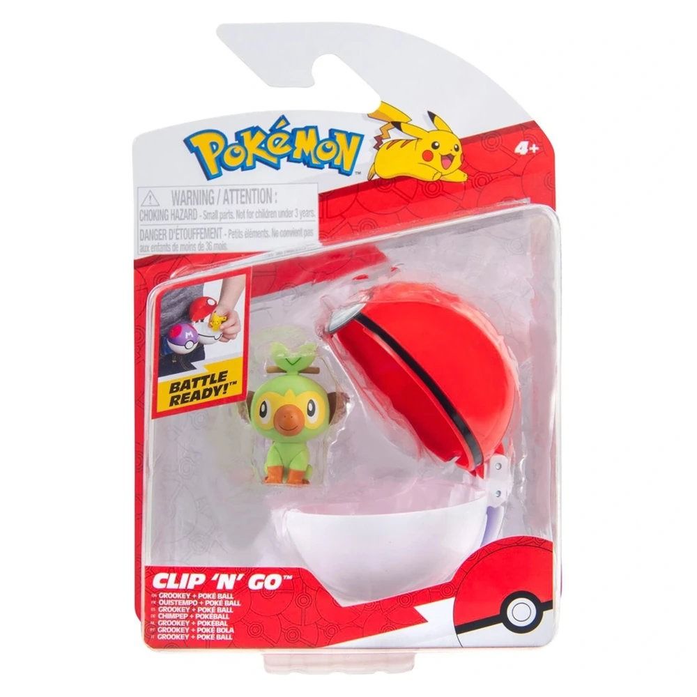 Figurina Pokemon Grookey Clip N Go