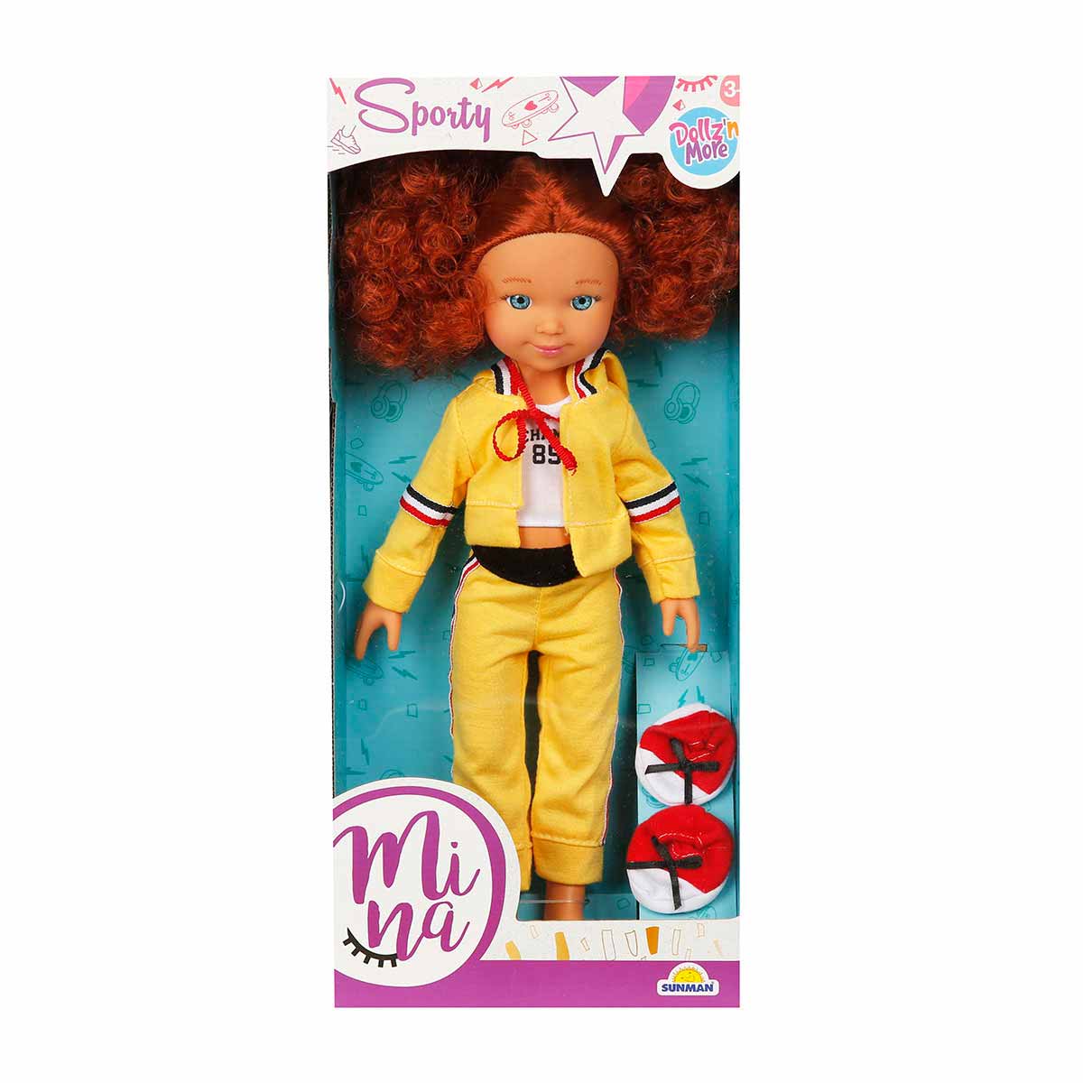 Papusa Mina Sportiva Dollz n More, 35 cm