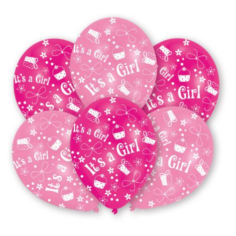 Set 6 Baloane It's A Girl Amscan
