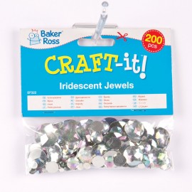 Pietricele Holografice Acril Baker Ross | Set 200 Buc