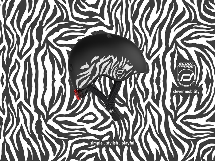 Casca Protectie Copii Zebra Scoot and Ride - imagine 7
