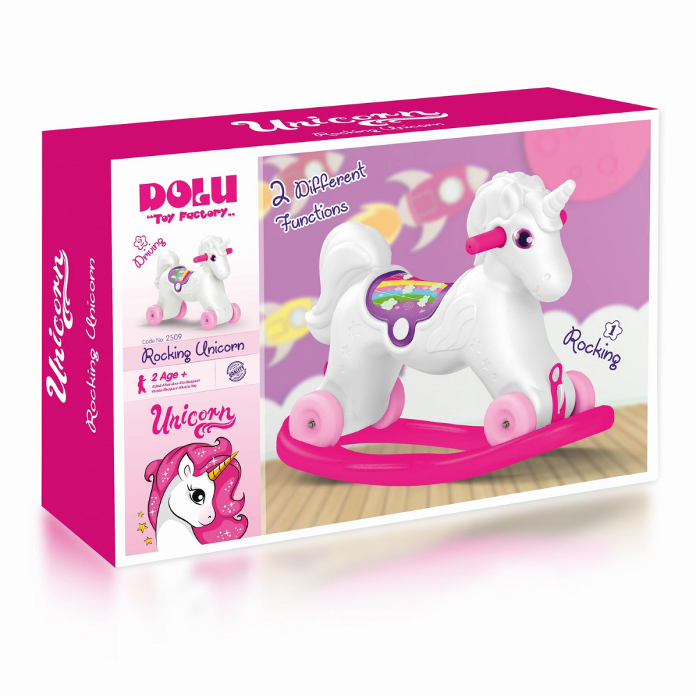 Balansoar Unicorn 2 in 1 Dolu, Jucărie Exterior - imagine 2