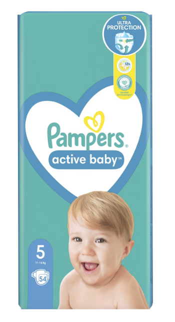 Scutece Pampers Active Baby 5, 54 buc, 11-16 kg - imagine 7