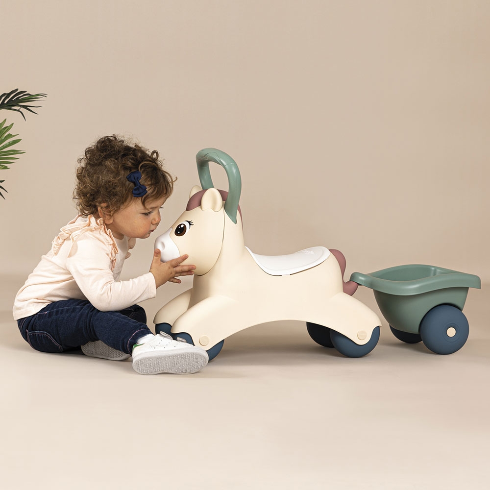 Smoby Pony Ride-On cu Remorcă, de la 1 an - imagine 4