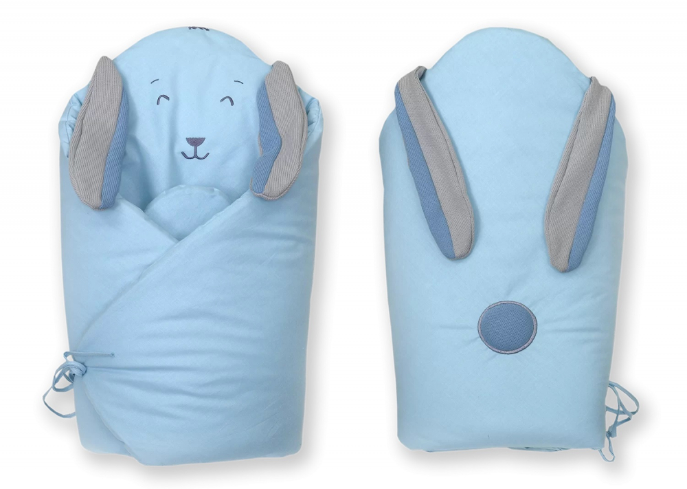 Paturica Amy Fluffy Bumbac Blue - Confort Sigur - imagine 2