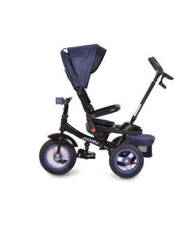 Tricicleta Byox Jockey Dark Blue cu Scaun Rotativ - imagine 3