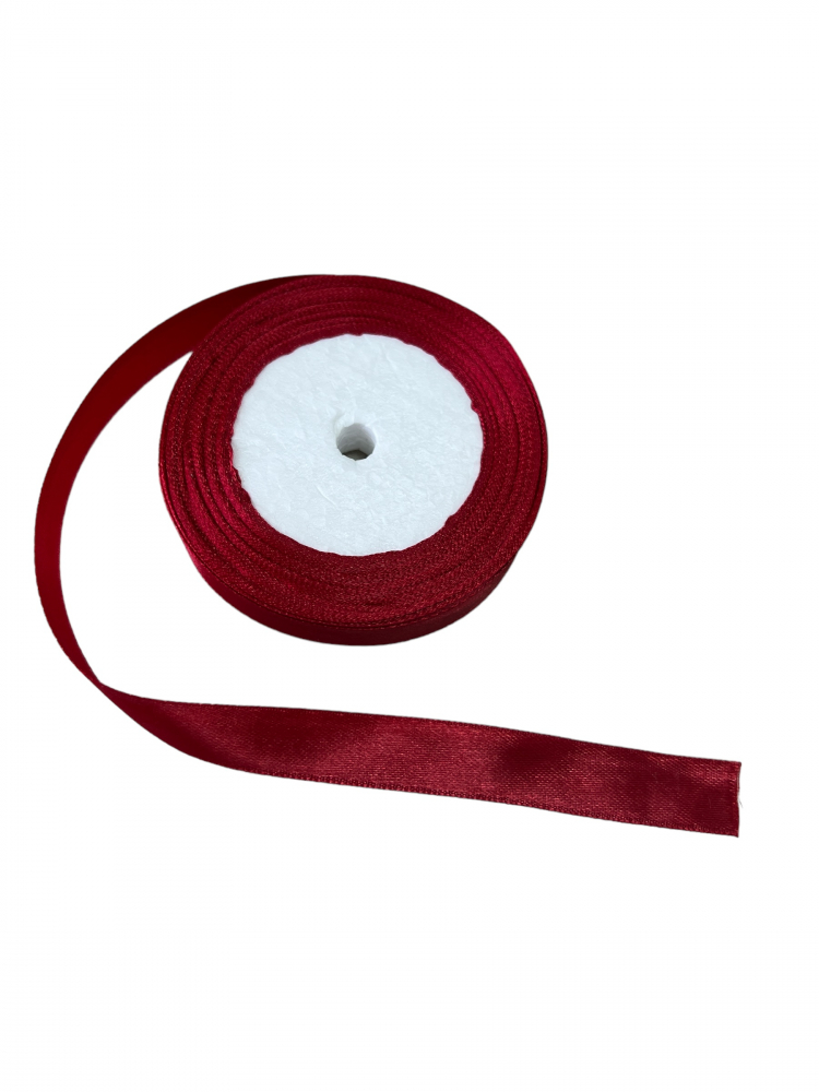 Panglică Satin Roșu Însis 2cm 22.5m Amacs