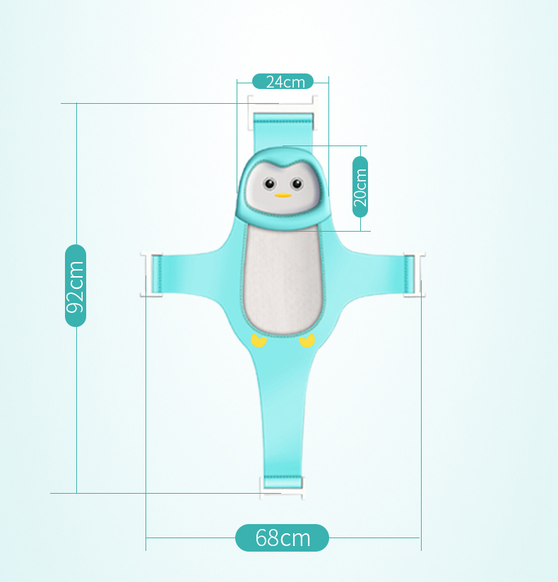 Hamac cadita Little Mom Blue Penguin, 0-12 luni