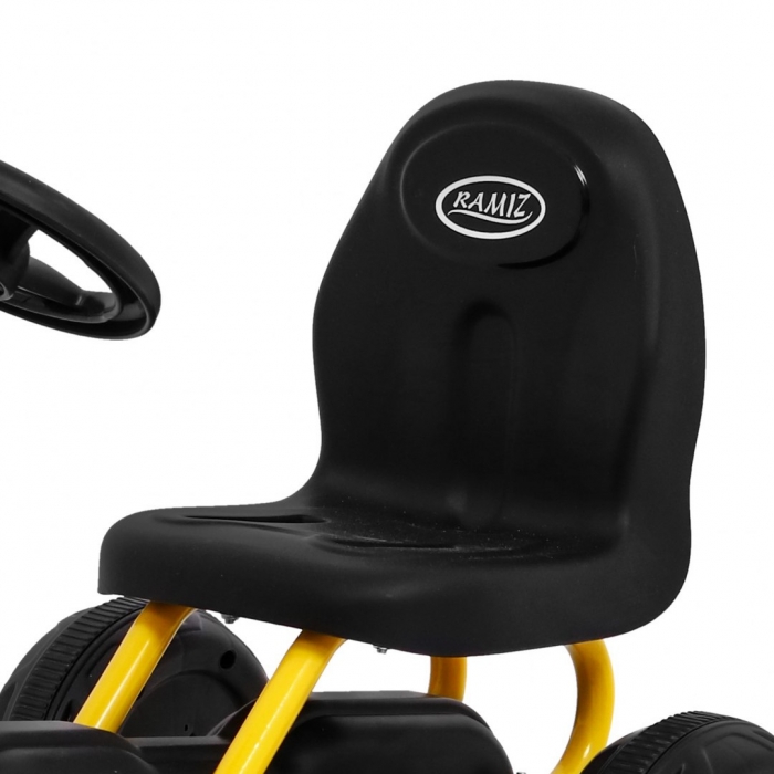 Kart cu pedale Gokart galben - Aventură pe 4 roți - imagine 7