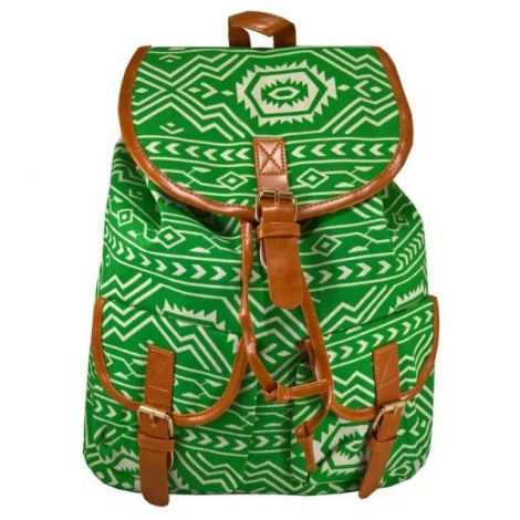 Rucsac Urban LaRue Crem pe Verde - Design Modern