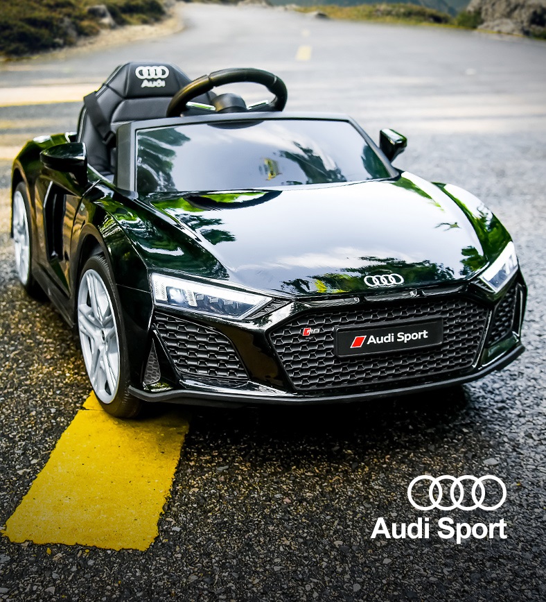 Mașinuță Electrică Audi R8 Copii 12V Negru - imagine 4