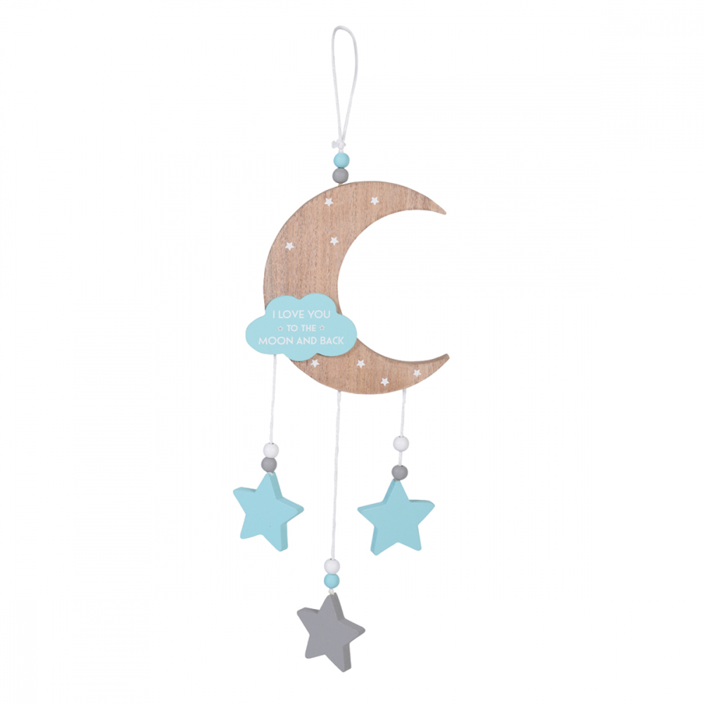 Cangaroo Decoratiune Camera Copii To the Moon Blue - imagine 2