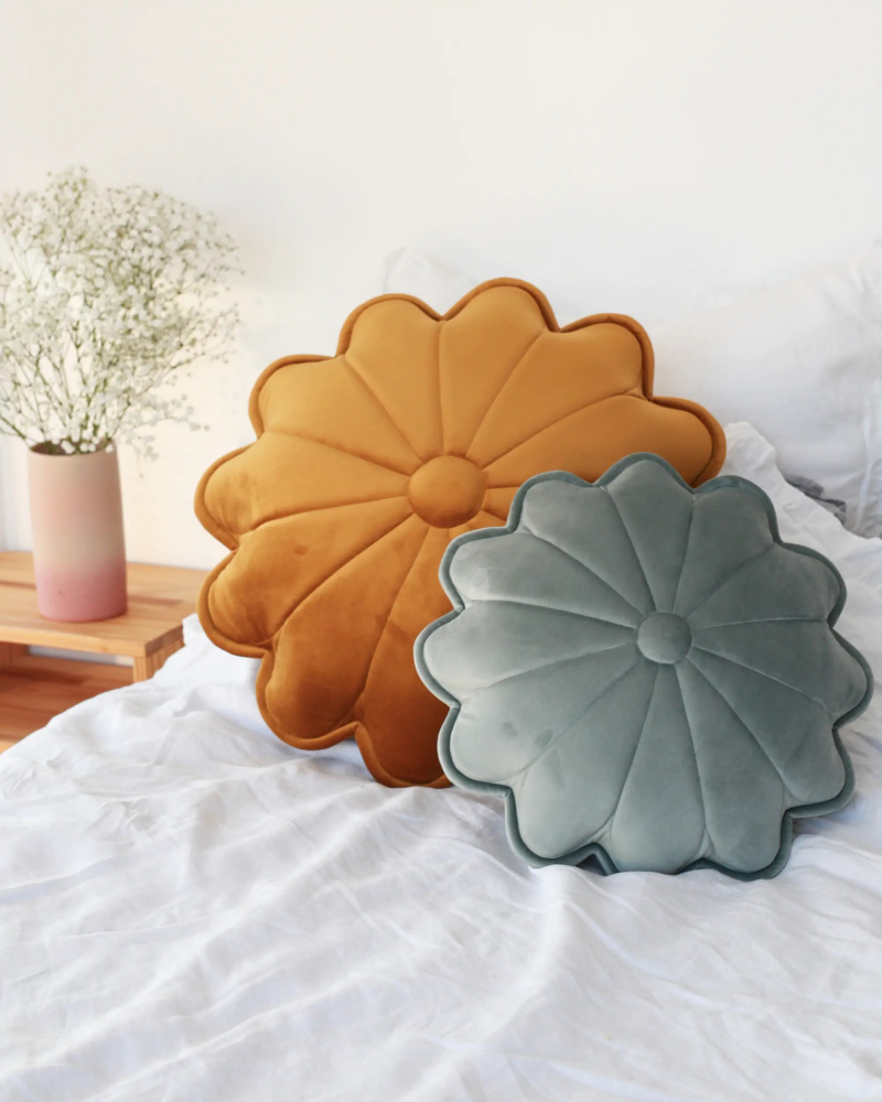 Perna Catifea Margareta Menta Babyly | Decorativă - imagine 9