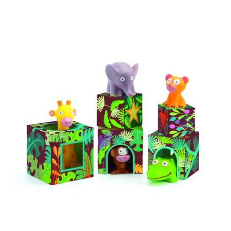 Maxi Topanijungle Djeco - Turn Stivuibil Educativ - imagine 4