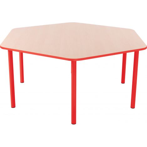 Masa Hexagonala Bambino 46 cm Cant Rosu