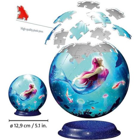 Puzzle 3D Sirena Ravensburger 72 piese - imagine 4