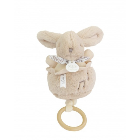 Iepuras Muzical Doudou Bej 20cm | Jucărie Moale