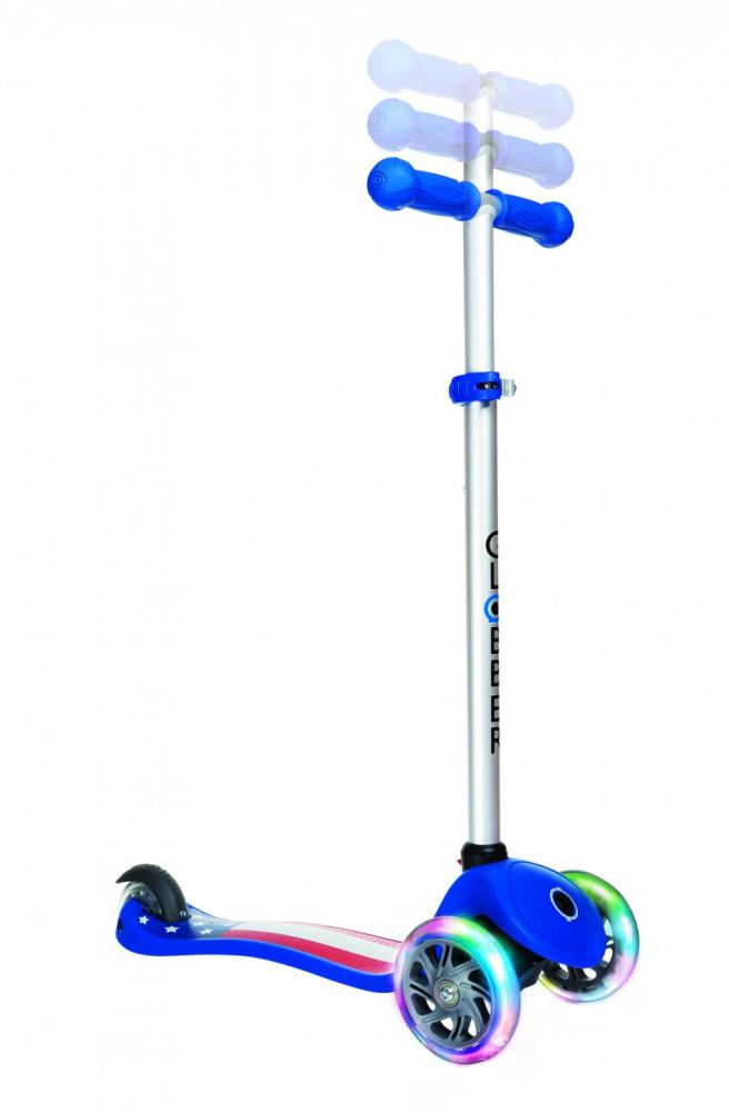 Trotineta Globber Primo Fantasy Albastra LED Pliabila - imagine 4