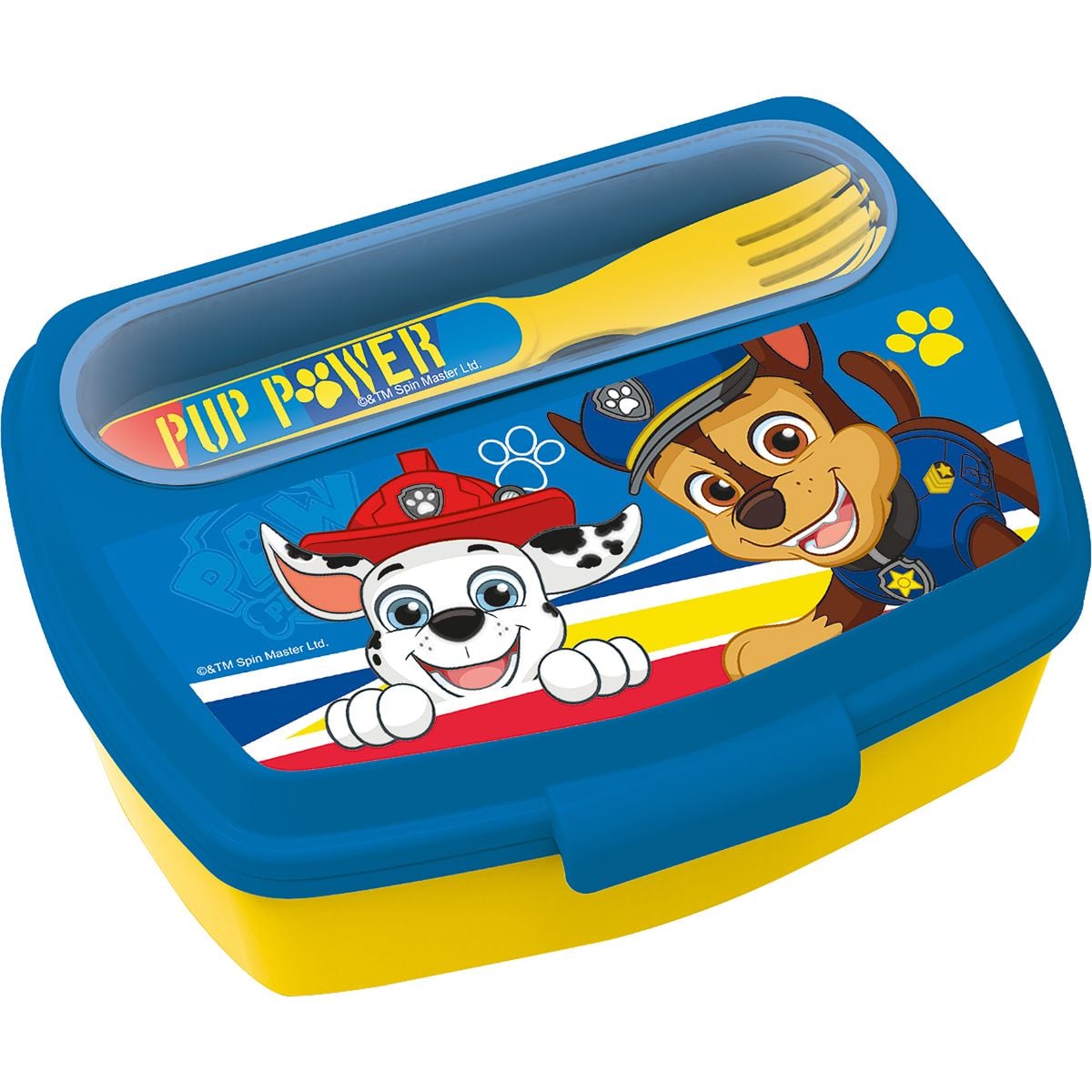 Caserola Pranz Stor Paw Patrol cu Tacamuri