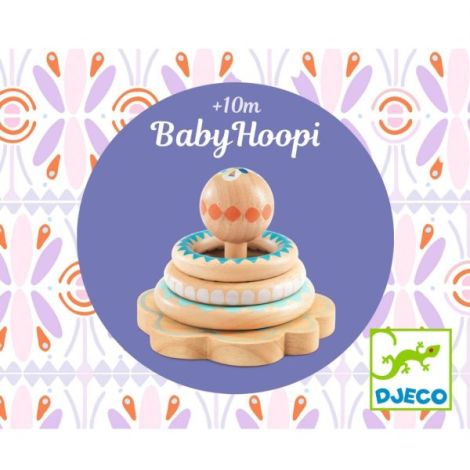 BabyHoopie Djeco - Joc Inele Lemn Bebelusi - imagine 4