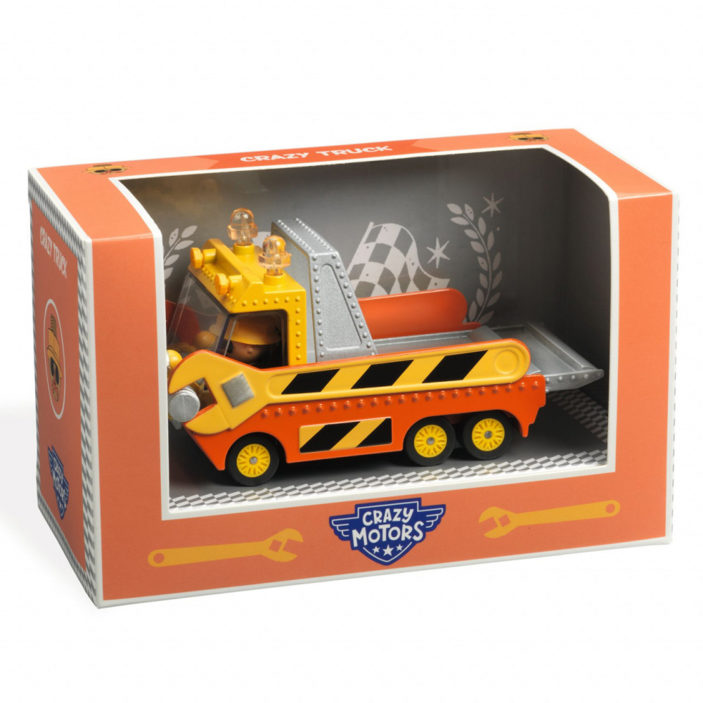 Camion Metalic Djeco Crazy Truck cu Platformă