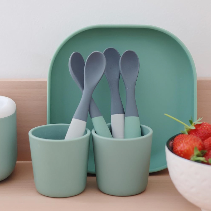 Set 4 Lingurițe Silicon Beaba, +4 luni - imagine 2