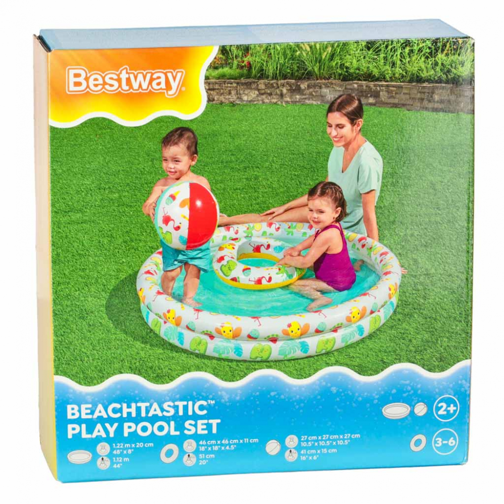 Set Piscină Gonflabilă Bestway Flamingo cu Colac - imagine 9