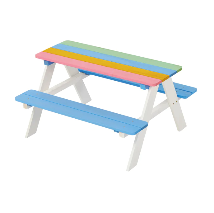 Set masuta cu bancute Rainbow Ginger Home