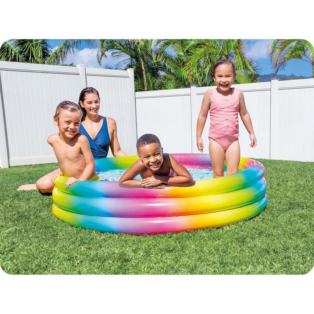 Piscina Intex Rainbow 330L Multicolor - imagine 2