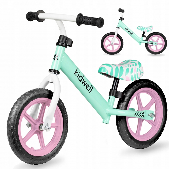 Bicicleta Kidwell Rebel Mint 12 inch, Fără Pedale - imagine 6