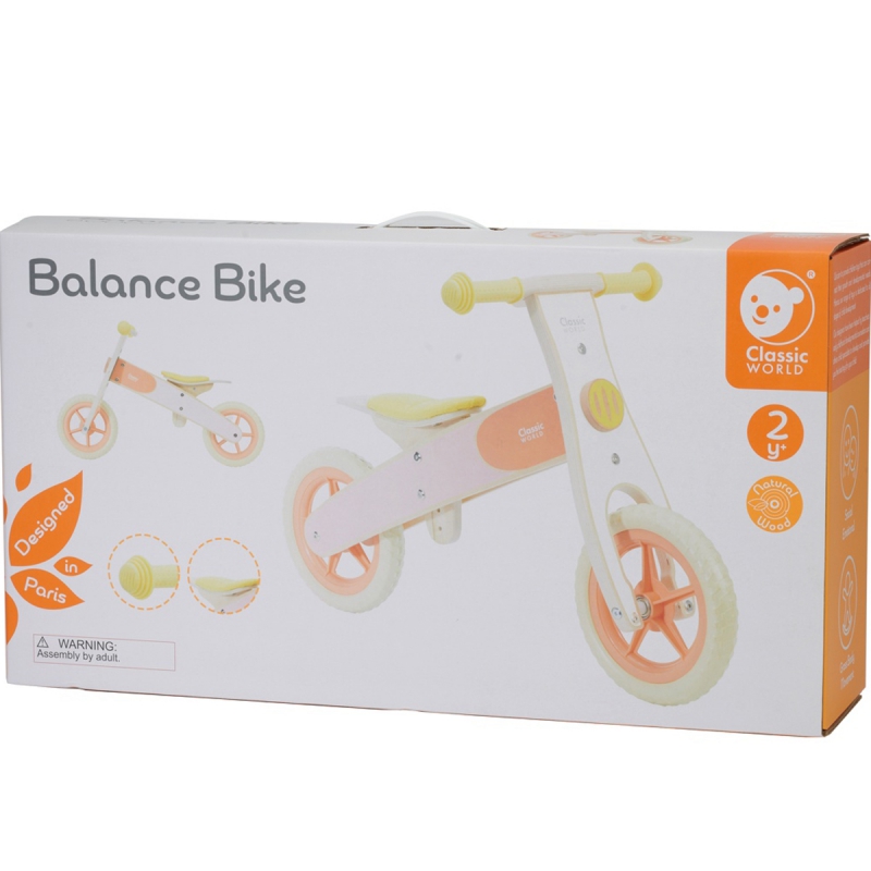 Bicicletă Echilibru Lemn Classic World - imagine 2