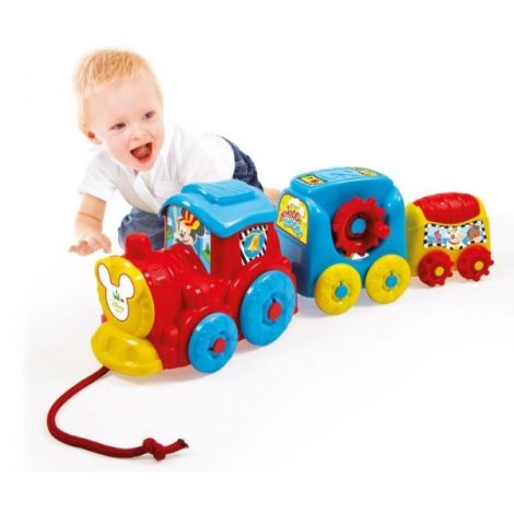 Tren Stivuit Mickey Mouse Clementoni Educativ - imagine 3